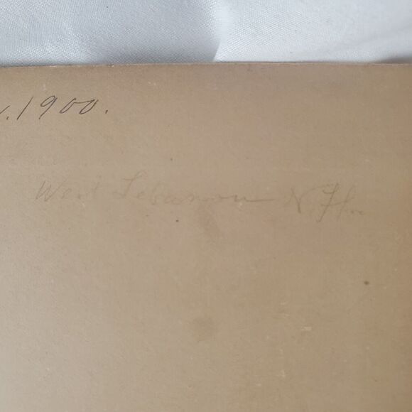 White River Jct Vt Signed 1900 Photograph Winter Scene 5x7 On 9x7 Cardboard - Picture 6 of 12